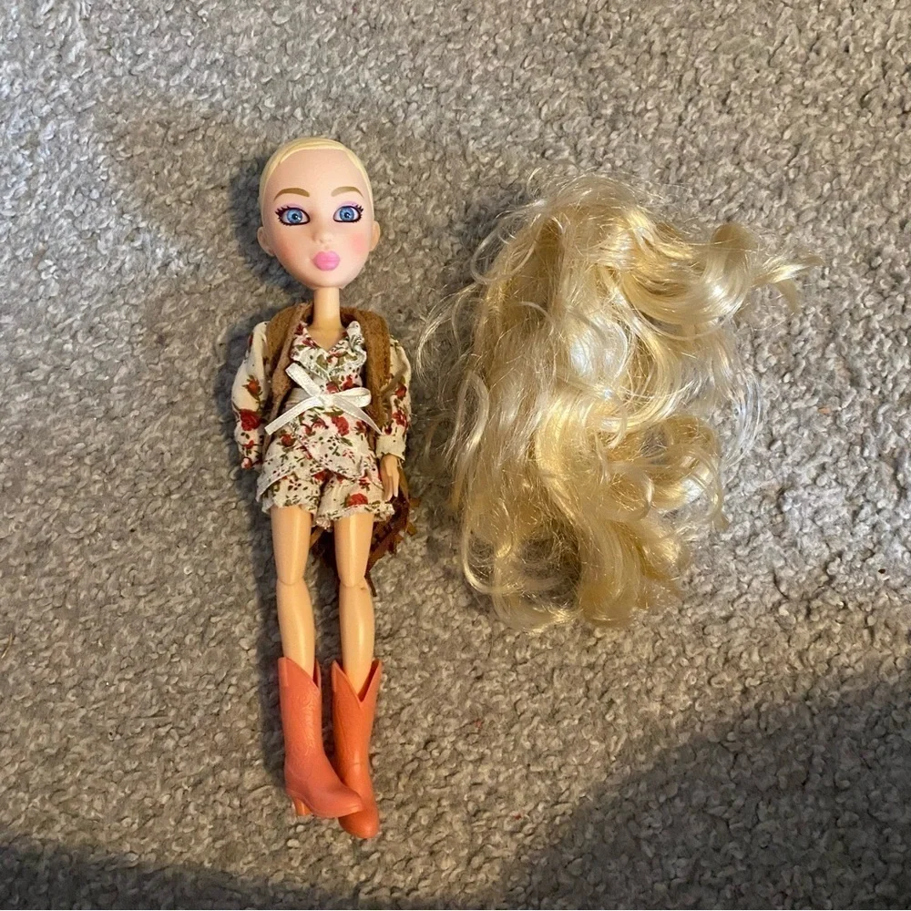 Snapstar Doll Blonde Removable Hair Wig Kids Toy Aspen Fashion Traveler
